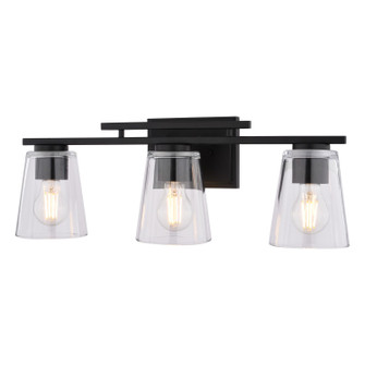 Sedona Three Light Vanity in Matte Black (63|W0592)