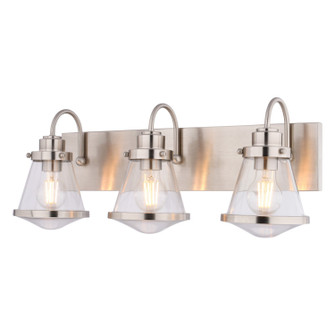 Covington Three Light Vanity in Satin Nickel (63|W0584)