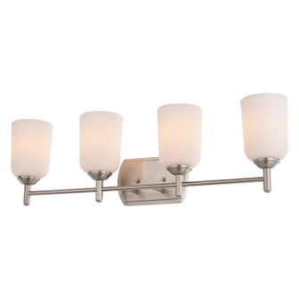 Laurelhurst Four Light Vanity in Satin Nickel (63|W0580)
