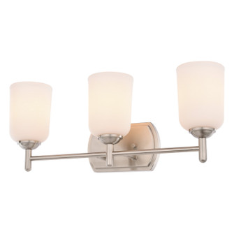 Laurelhurst Three Light Vanity in Satin Nickel (63|W0578)