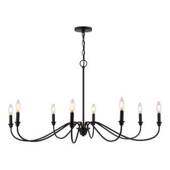 Annabelle Eight Light Chandelier in Matte Black (63|H0321)
