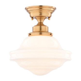 Huntley One Light Semi-Flush Mount in Natural Brass (63|C0368)