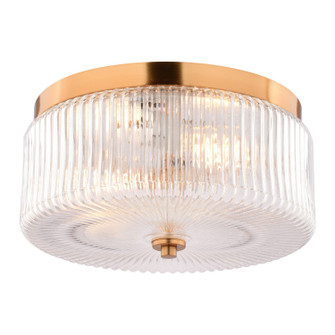 Riverside Two Light Flush Mount in Muted Brass (63|C0366)
