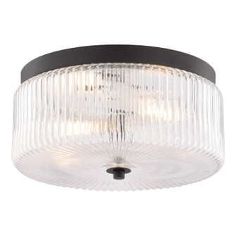 Riverside Two Light Flush Mount in Matte Black (63|C0365)