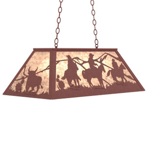 Rustlers Six Light Pendant in Rust (57|44949)