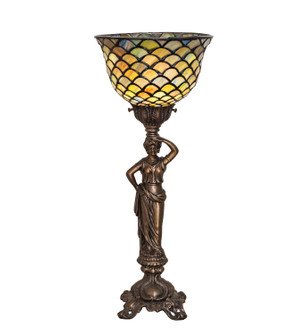 Tiffany Fishscale One Light Accent Lamp in Antique Brass (57|300301)