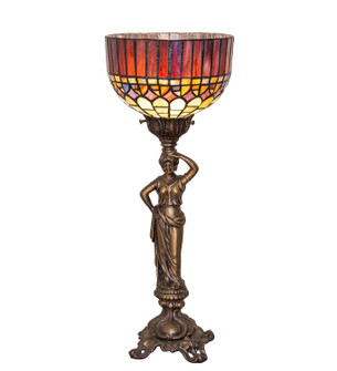 Tiffany Candice One Light Accent Lamp in Mahogany Bronze Antique Brass (57|300286)