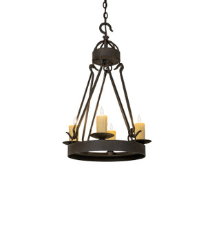 Lakeshore Four Light Chandelier in Chestnut (57|296517)