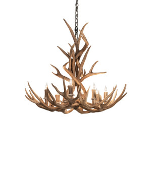 Antlers Eight Light Chandelier in Timeless Bronze (57|294051)