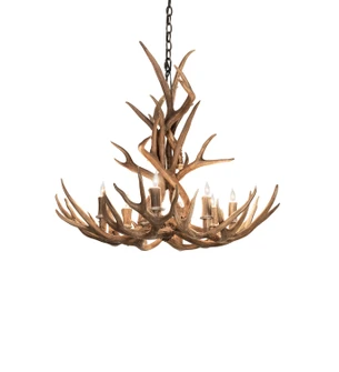 Antlers Eight Light Chandelier in Timeless Bronze (57|294051)