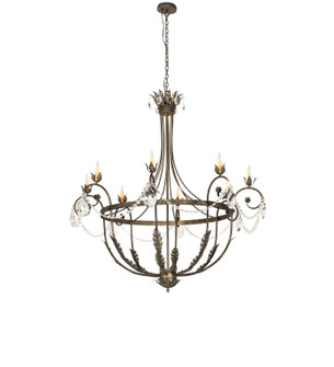 Antonia Eight Light Chandelier in Dark Smoke (57|292732)