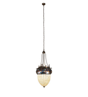 Greenbriar Oak Three Light Pendant in Antique Copper (57|287107)