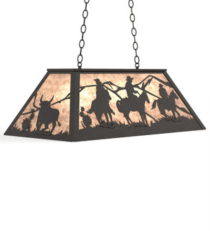 Rustlers Six Light Pendant in Wrought Iron (57|274504)