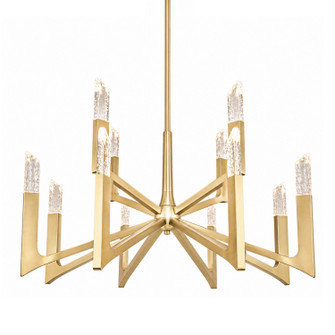 Valenza LED Chandelier in Aged Brass (360|CD12007LED1242AGB)