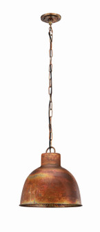 Downtown Urban One Light Pendant in Burnt Copper (405|6501CPBC14)