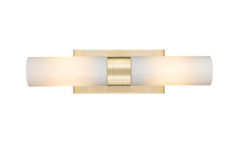 Downtown Urban Two Light Bath Vanity in Champagne Bronze (405|6172WCBG6178SWH)