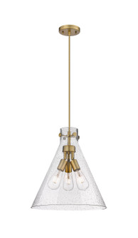 Downtown Urban Three Light Pendant in Brushed Brass (405|4103PLBBG41114SDY)