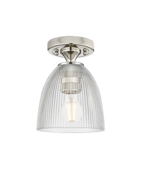Downtown Urban One Light Semi-Flush Mount in Polished Nickel (405|4341FPNG382)