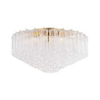 Watertown Six Light Flush Mount in Aged Brass (70|4907AAGB)