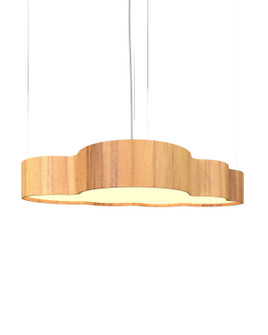 Clean LED Pendant in Teak (486|1654LED12)