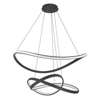 Riley LED Chandelier in Textured Black, Black (577|208589A)