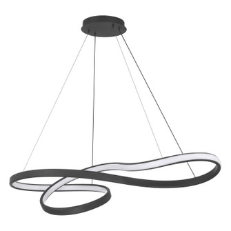 Riley LED Linear Chandelier in Textured Black, Black (577|208588A)