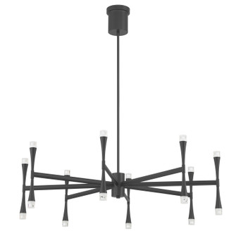 Brett LED Chandelier in Textured Black (577|208556A)