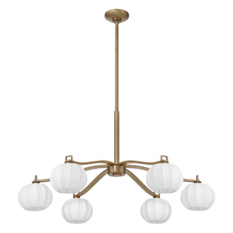 Andon Six Light Chandelier in Natural Brass (577|208532A)