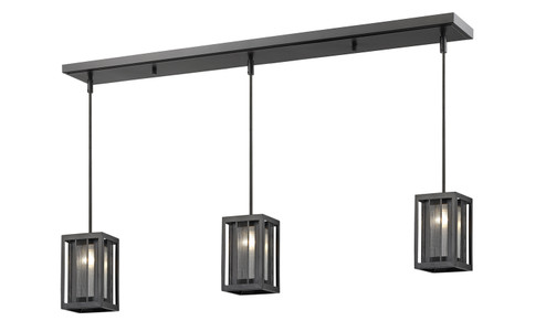 Meridional Three Light Linear Chandelier in Bronze (224|Z658MPC3BRZ)