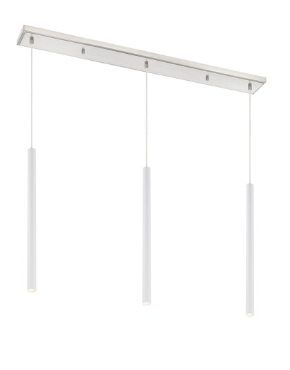 Forest LED Linear Chandelier in Brushed Nickel (224|917MP24WHLED3LBN)