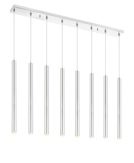 Forest LED Linear Chandelier in Chrome (224|917MP24CHLED8LCH)