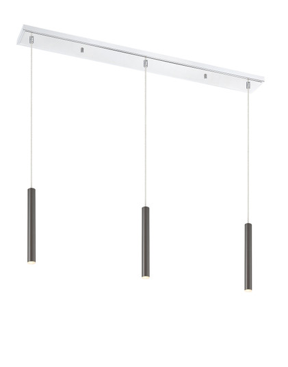 Forest LED Linear Chandelier in Chrome (224|917MP12PBLLED3LCH)