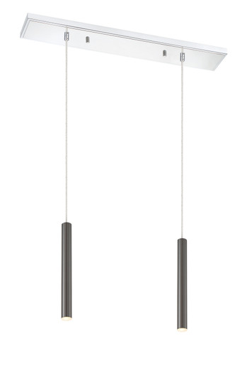 Forest LED Linear Chandelier in Chrome (224|917MP12PBLLED2LCH)