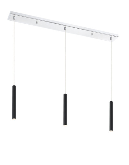 Forest LED Linear Chandelier in Chrome (224|917MP12MBLED3LCH)