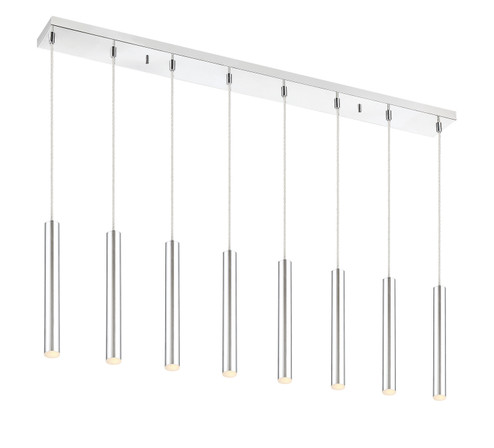 Forest LED Linear Chandelier in Chrome (224|917MP12CHLED8LCH)