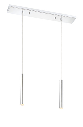 Forest LED Linear Chandelier in Chrome (224|917MP12CHLED2LCH)