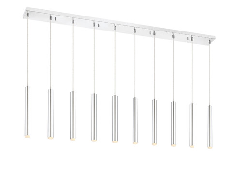 Forest LED Linear Chandelier in Chrome (224|917MP12CHLED10LCH)