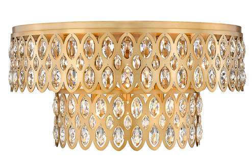 Dealey 12 Light Flush Mount in Heirloom Brass (224|822F24HB)