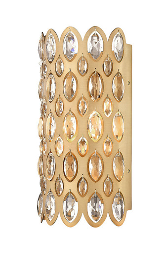 Dealey Two Light Wall Sconce in Heirloom Brass (224|8222SHB)