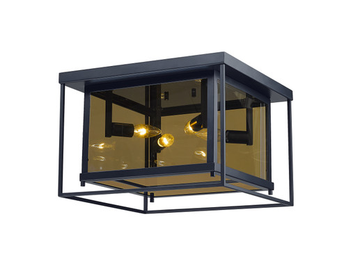 Infinity Four Light Flush Mount in Misty Charcoal (224|802F16MC)