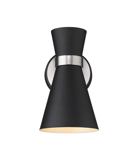 Soriano One Light Wall Sconce in Matte Black / Brushed Nickel (224|7281SMBBN)