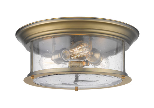 Sonna Three Light Flush Mount in Heritage Brass (224|727F16HBR)