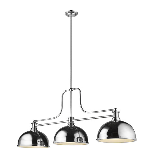 Melange Three Light Billiard in Chrome (224|7253CHD12CH)