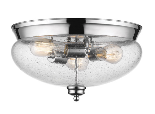 Amon Three Light Flush Mount in Chrome (224|722F3CH)