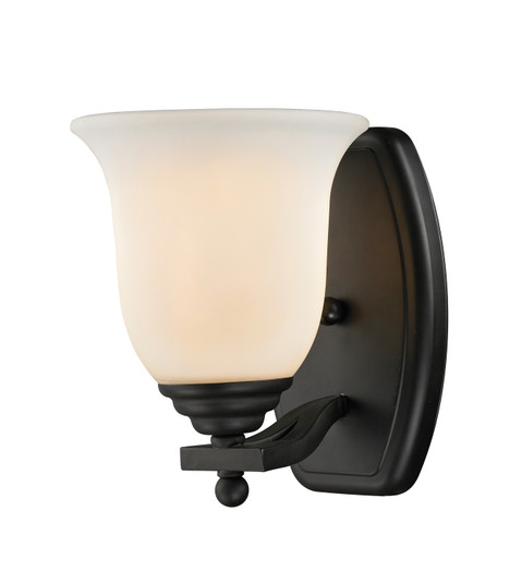 Lagoon One Light Vanity in Matte Black (224|7031VMB)