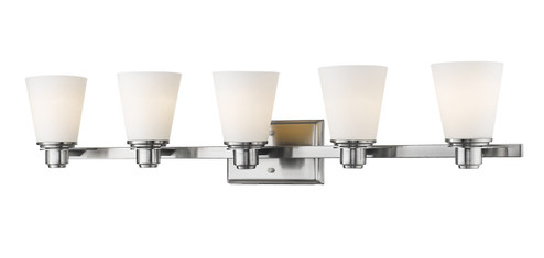 Kayla Five Light Vanity in Brushed Nickel (224|70015VBN)