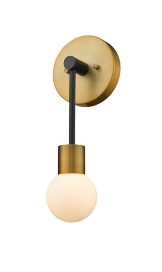 Neutra One Light Wall Sconce in Matte Black + Foundry Brass (224|6211SMBFB)