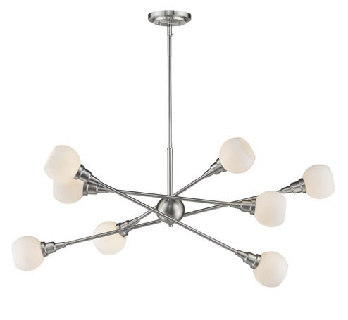 Tian LED Chandelier in Brushed Nickel (224|61645BNLED)