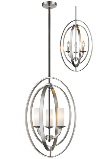 Ashling Three Light Chandelier in Brushed Nickel (224|60043SBN)