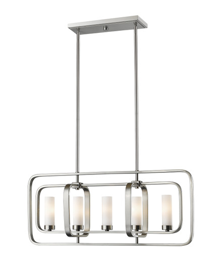 Aideen Five Light Linear Chandelier in Brushed Nickel (224|60005LBN)